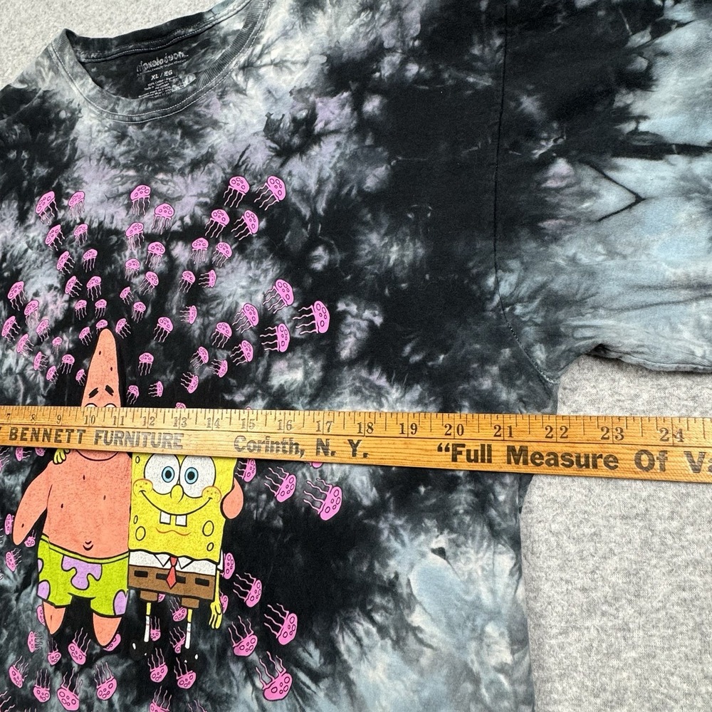 Spongebob Squarepants Tie-Dye T-Shirt XL Patrick Jellyfish Nickelodeon Cartoon - Picture 4 of 6